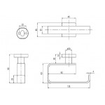 Держатель для туалетной бумаги Villeroy&Boch Elements TVA151014 Держатель для туалетной бумаги Villeroy&Boch Elements TVA151014